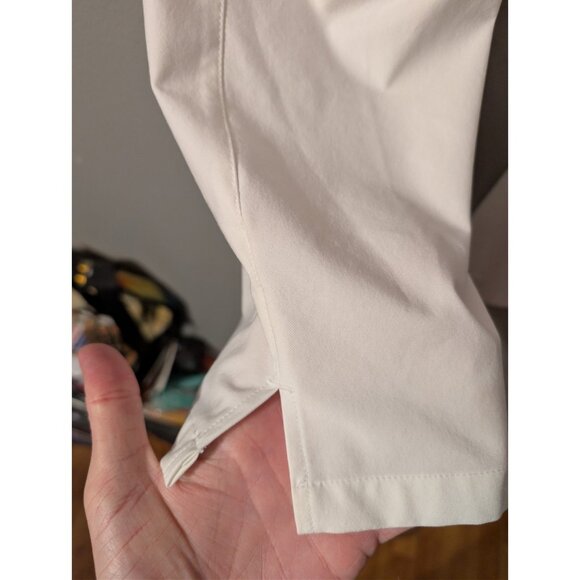 Slazenger Women’s Golf Pants Size 8 White Stretch Activewear Slit Hem Pockets - Picture 5 of 9
